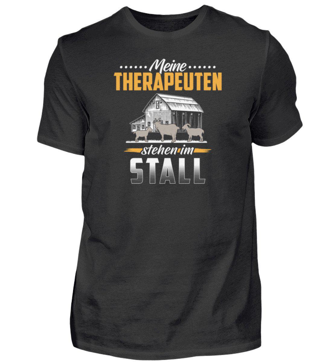 Ziegen Therapeuten · Herren T-Shirt-Herren Basic T-Shirt-Black-S-Agrarstarz