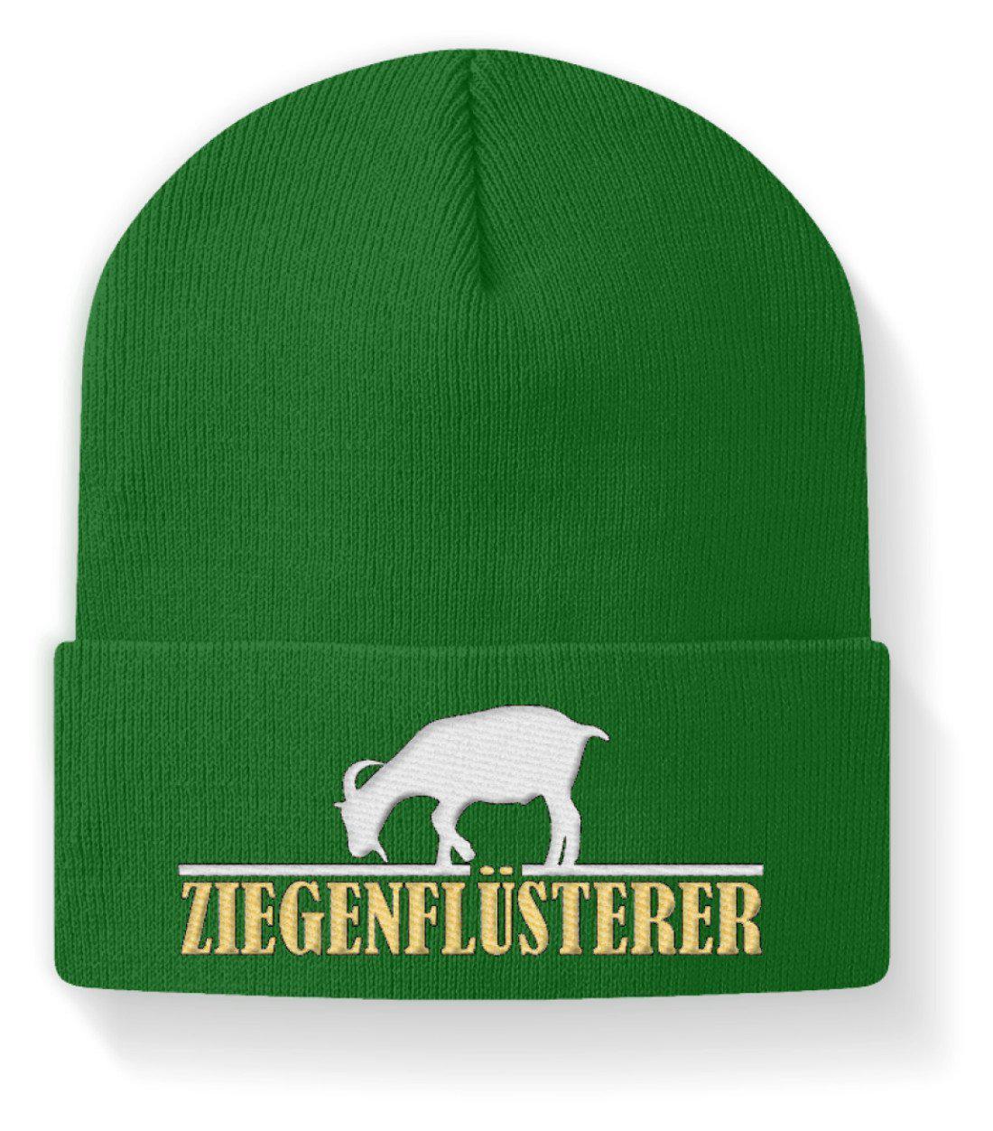 Ziegenflüsterer · Beanie Mütze-Beanie mit Stick-Kelly Green-M-Agrarstarz