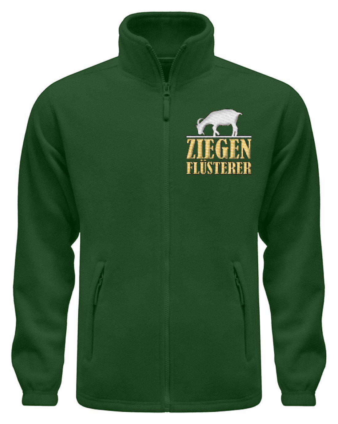 Ziegenflüsterer · Fleece Jacke mit Stick-Fleece Jacke mit Stick-Dark Green-S-Agrarstarz