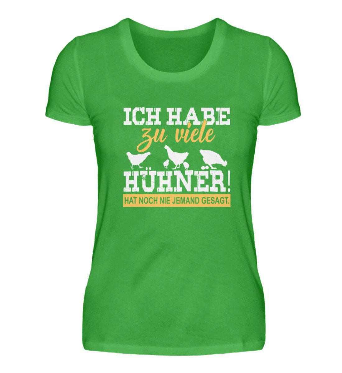 Zu viele Hühner · Damen T-Shirt-Damen Basic T-Shirt-Green Apple-S-Agrarstarz