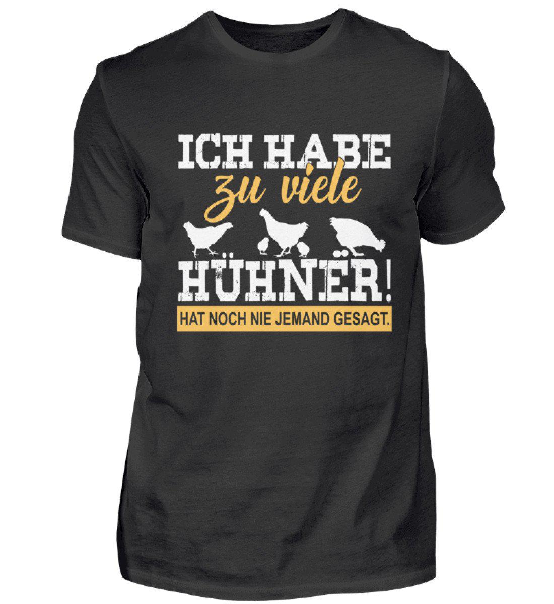 Zu viele Hühner · Herren T-Shirt-Herren Basic T-Shirt-Black-S-Agrarstarz