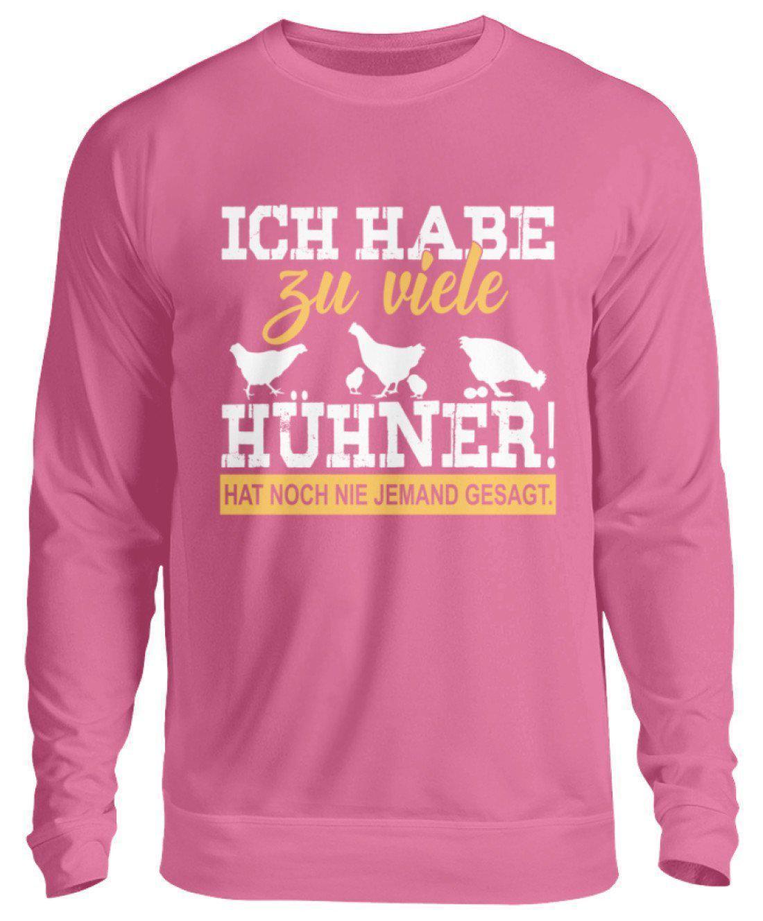 Zu viele Hühner · Unisex Sweatshirt Pullover-Unisex Sweatshirt-Candyfloss Pink-S-Agrarstarz