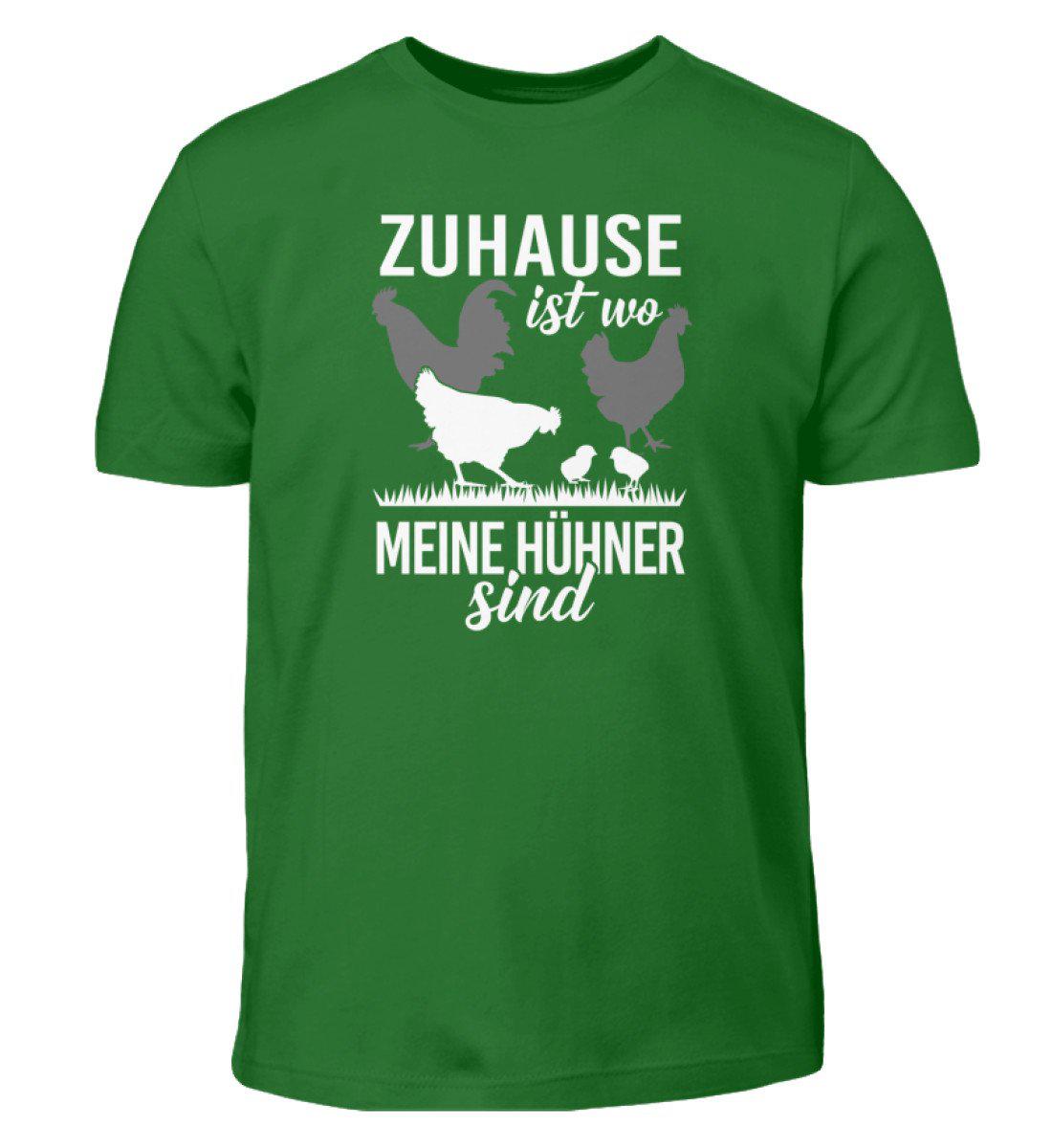 Zuhause Hühner · Kinder T-Shirt-Kinder T-Shirt-Kelly Green-12/14 (152/164)-Agrarstarz