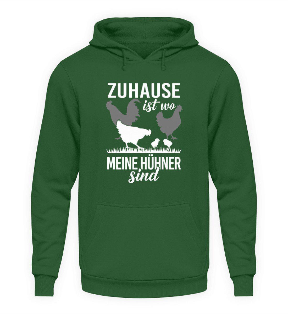 Zuhause Hühner · Unisex Kapuzenpullover Hoodie-Unisex Hoodie-Bottle Green-L-Agrarstarz