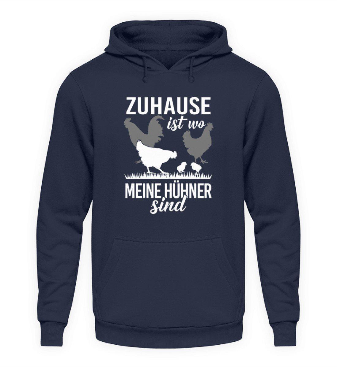 Zuhause Hühner · Unisex Kapuzenpullover Hoodie-Unisex Hoodie-Oxford Navy-L-Agrarstarz