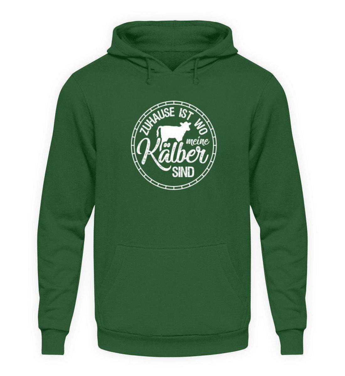 Zuhause Kälber · Unisex Kapuzenpullover Hoodie-Unisex Hoodie-Bottle Green-S-Agrarstarz
