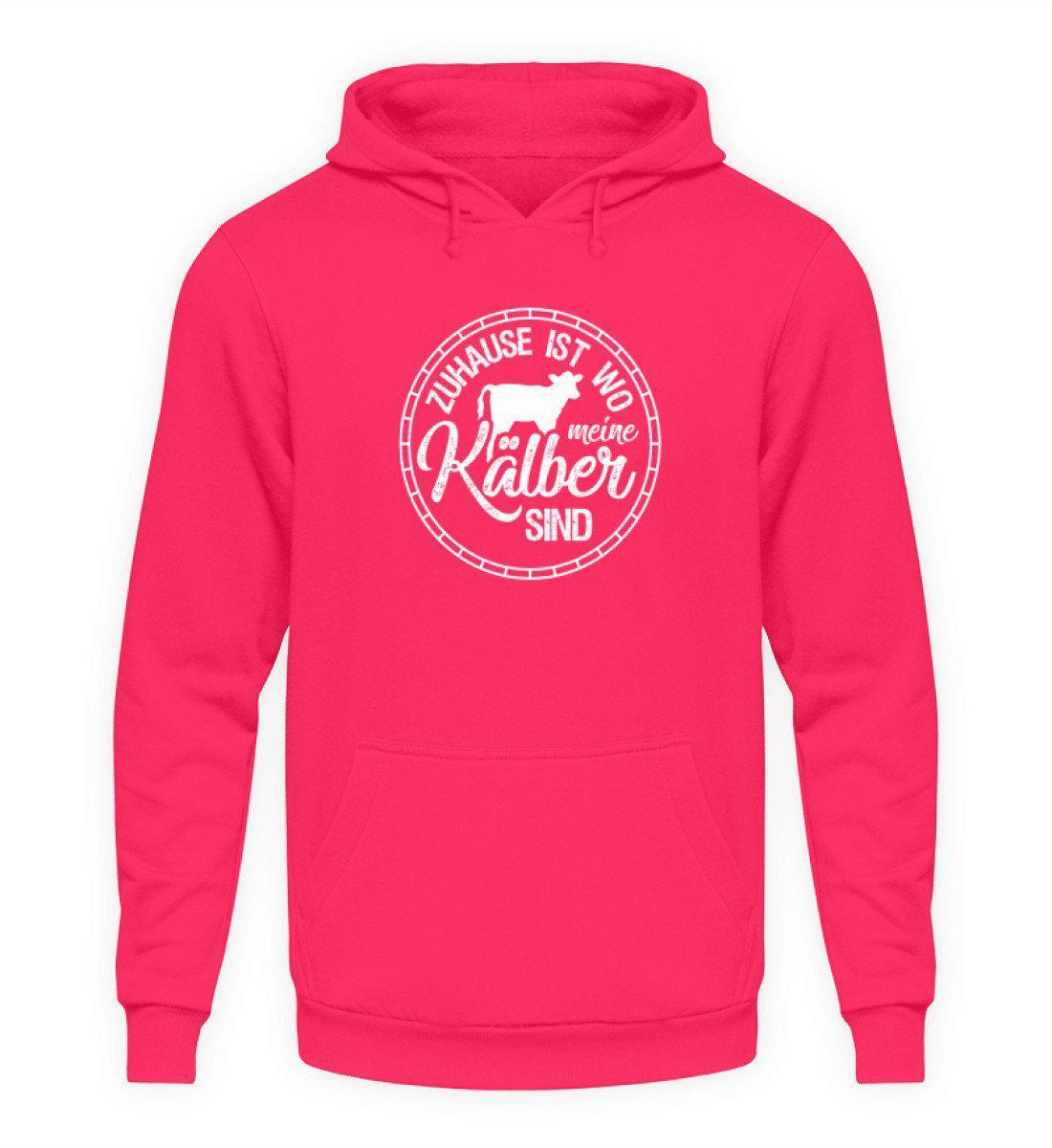 Zuhause Kälber · Unisex Kapuzenpullover Hoodie-Unisex Hoodie-Hot Pink-S-Agrarstarz