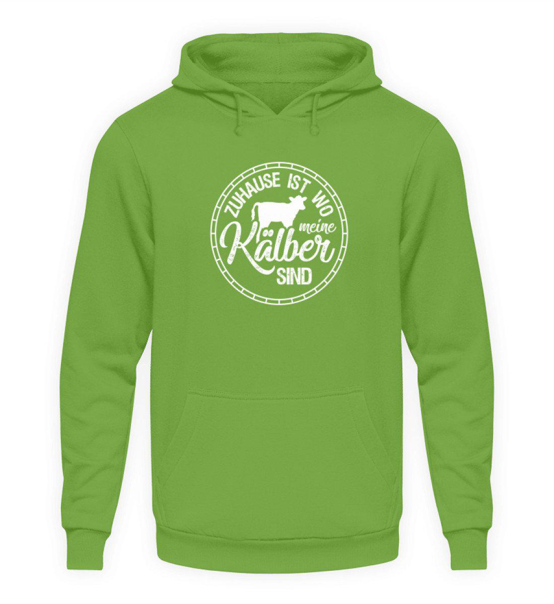 Zuhause Kälber · Unisex Kapuzenpullover Hoodie-Unisex Hoodie-LimeGreen-S-Agrarstarz