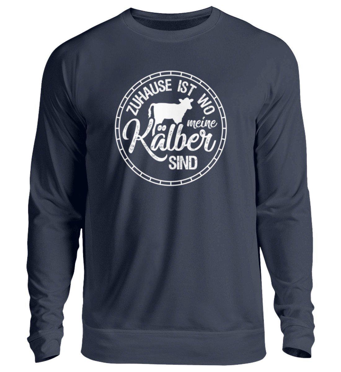 Zuhause Kälber · Unisex Sweatshirt Pullover-Unisex Sweatshirt-Oxford Navy-S-Agrarstarz