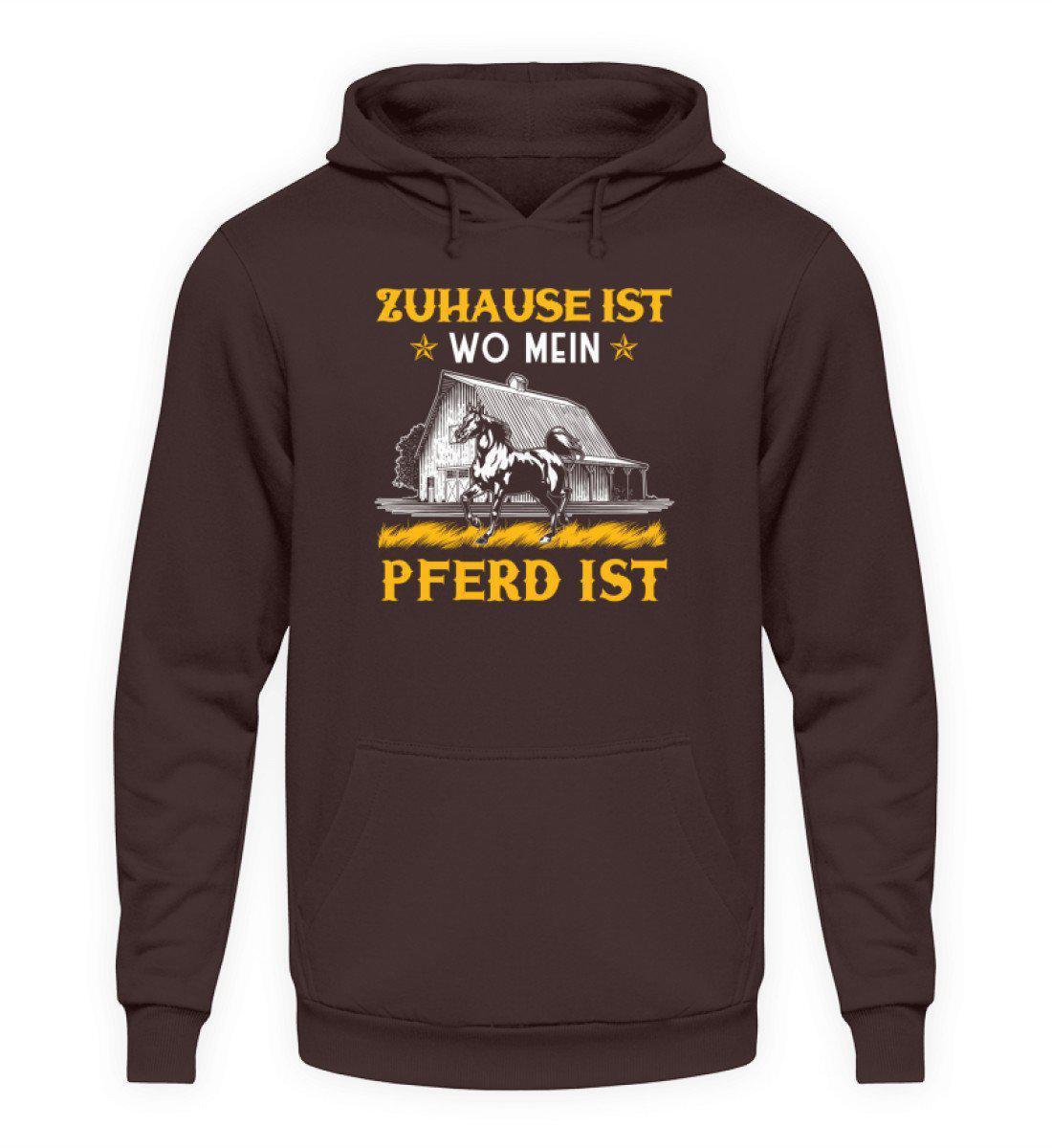 Zuhause Pferde · Unisex Kapuzenpullover Hoodie-Unisex Hoodie-Hot Chocolate-S-Agrarstarz