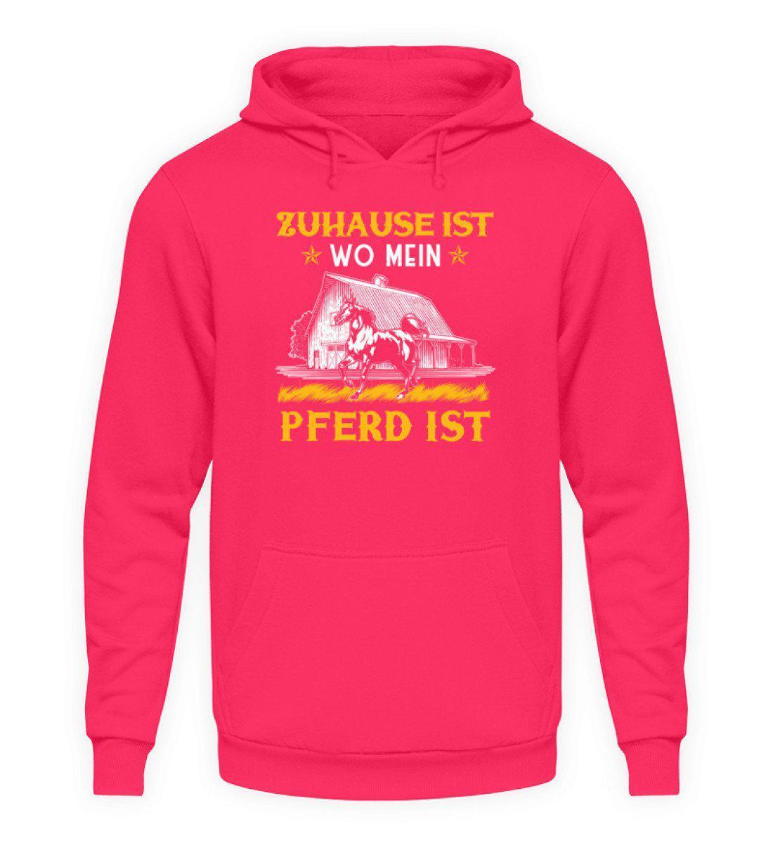 Zuhause Pferde · Unisex Kapuzenpullover Hoodie-Unisex Hoodie-Hot Pink-S-Agrarstarz
