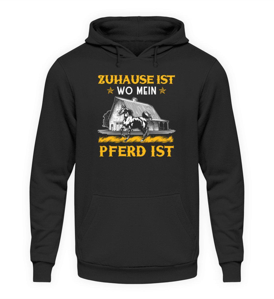 Zuhause Pferde · Unisex Kapuzenpullover Hoodie-Unisex Hoodie-Jet Black-S-Agrarstarz