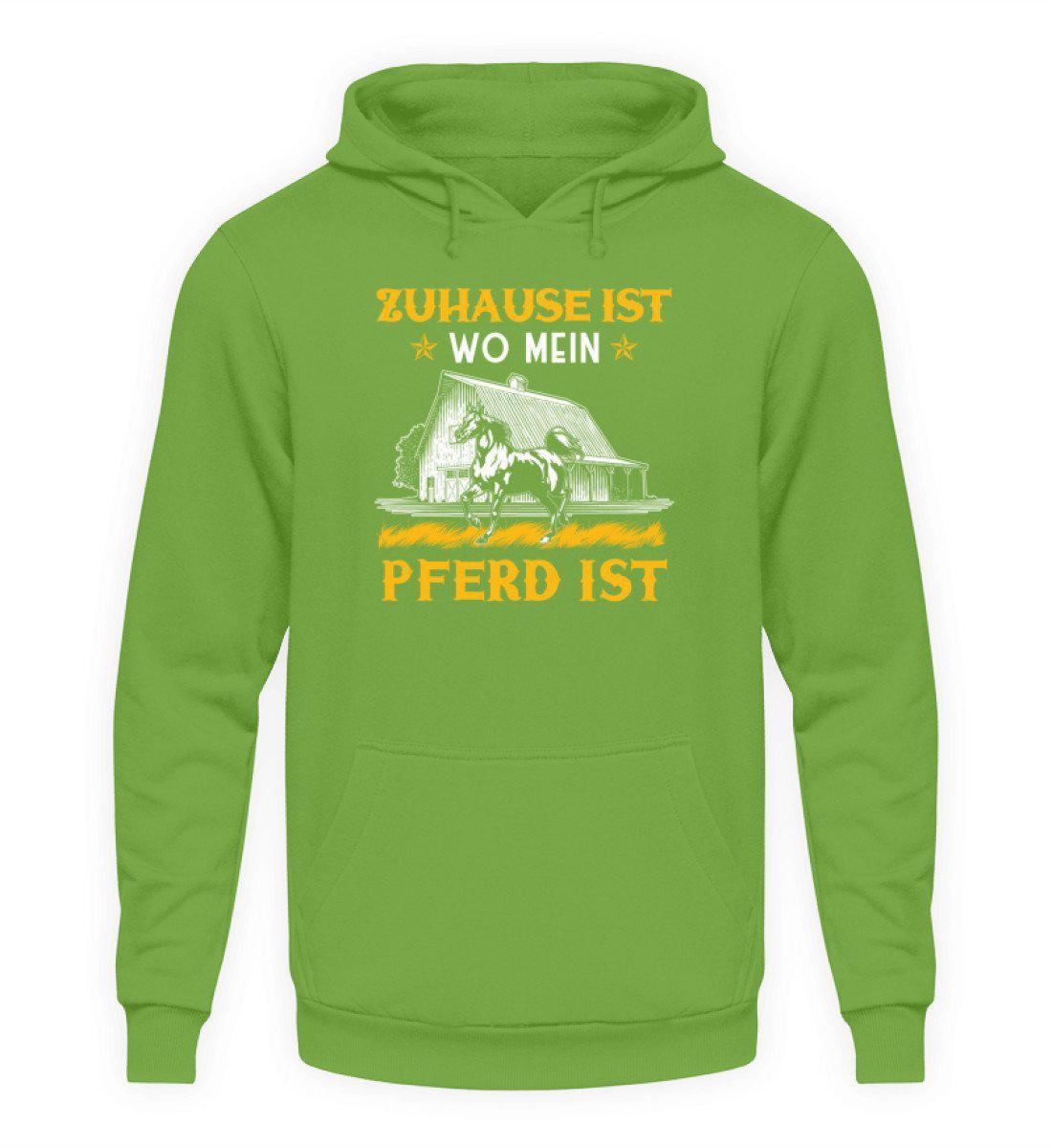 Zuhause Pferde · Unisex Kapuzenpullover Hoodie-Unisex Hoodie-LimeGreen-S-Agrarstarz