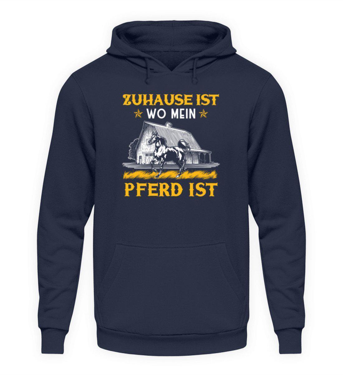 Zuhause Pferde · Unisex Kapuzenpullover Hoodie-Unisex Hoodie-Oxford Navy-S-Agrarstarz
