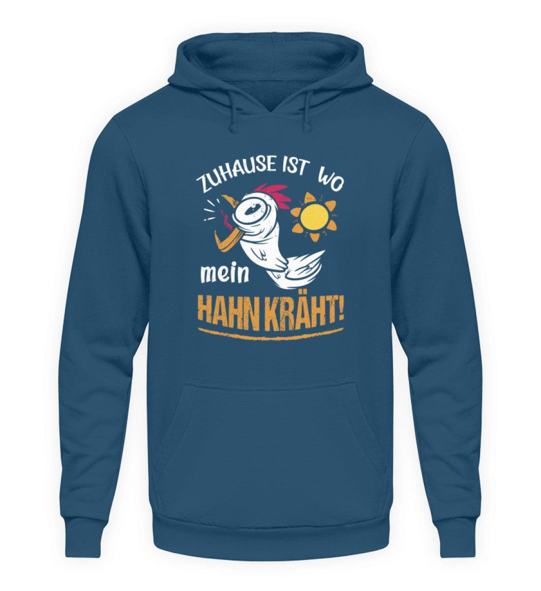 Zuhause ist wo mein Hahn kräht · Unisex Kapuzenpullover Hoodie-Unisex Hoodie-Airforce Blue-S-Agrarstarz