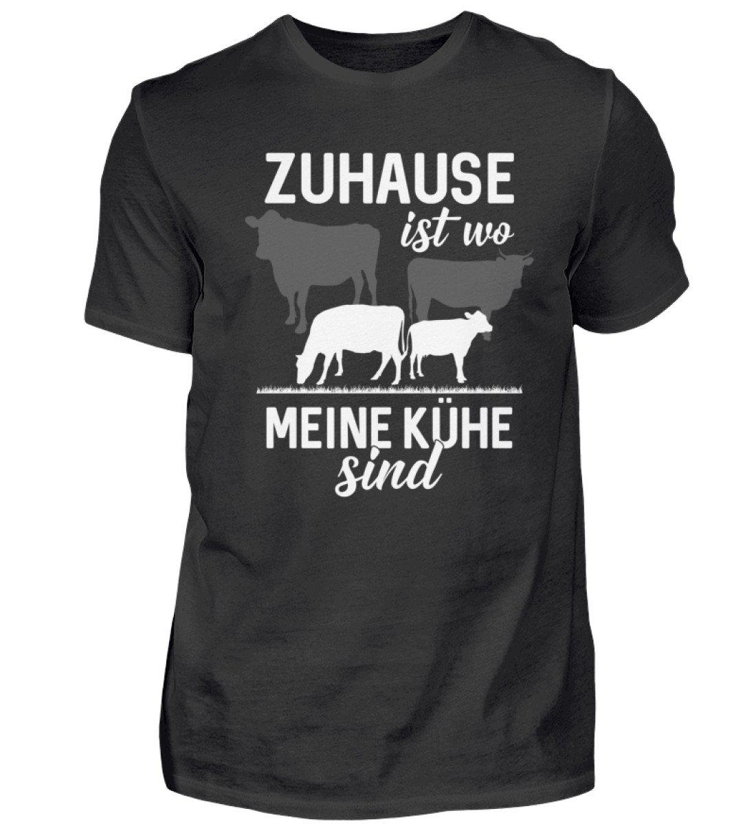 Zuhause ist wo meine Kühe sind · Herren T-Shirt-Herren Basic T-Shirt-Black-S-Agrarstarz