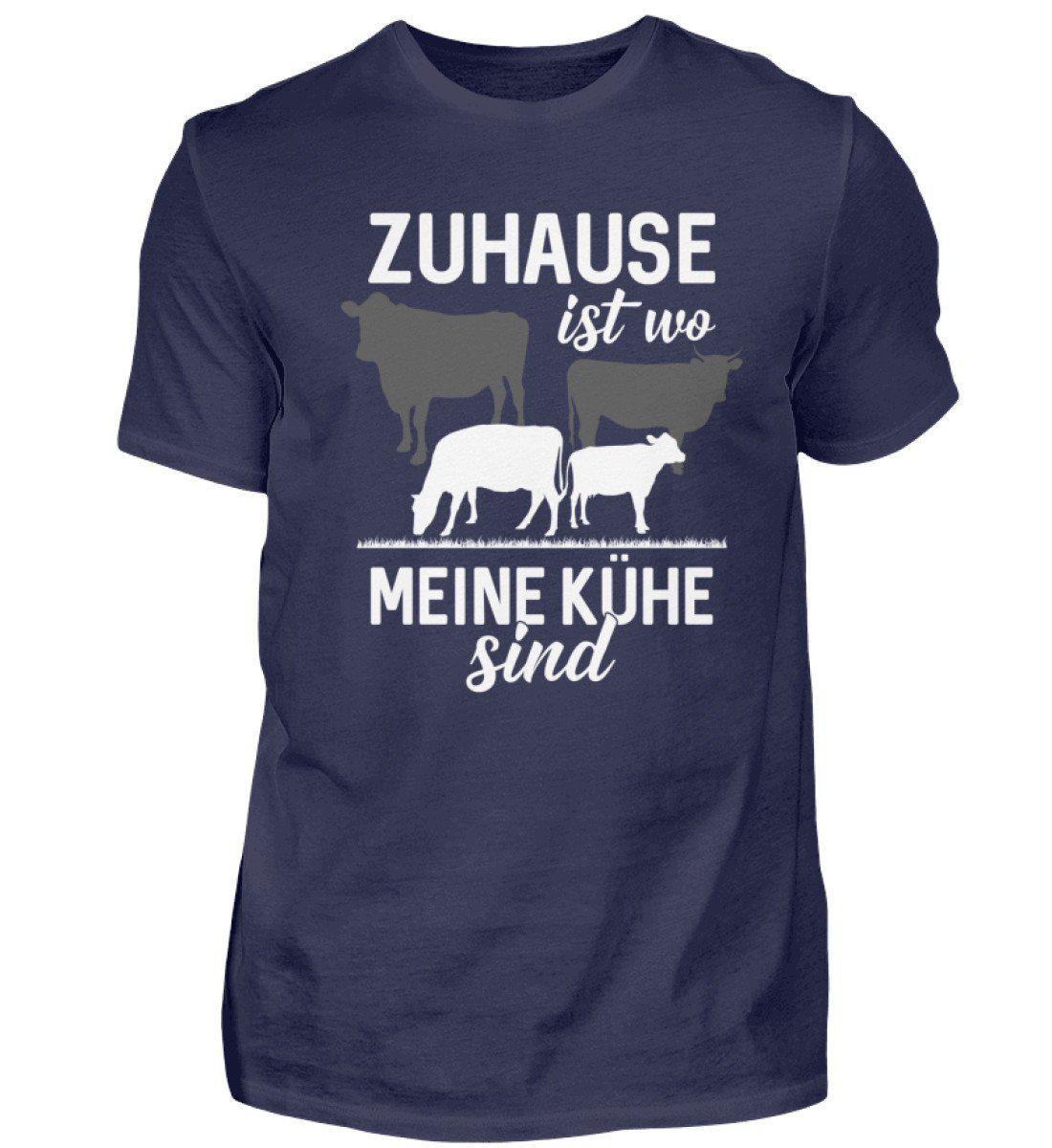 Zuhause ist wo meine Kühe sind · Herren T-Shirt-Herren Basic T-Shirt-Navy-S-Agrarstarz