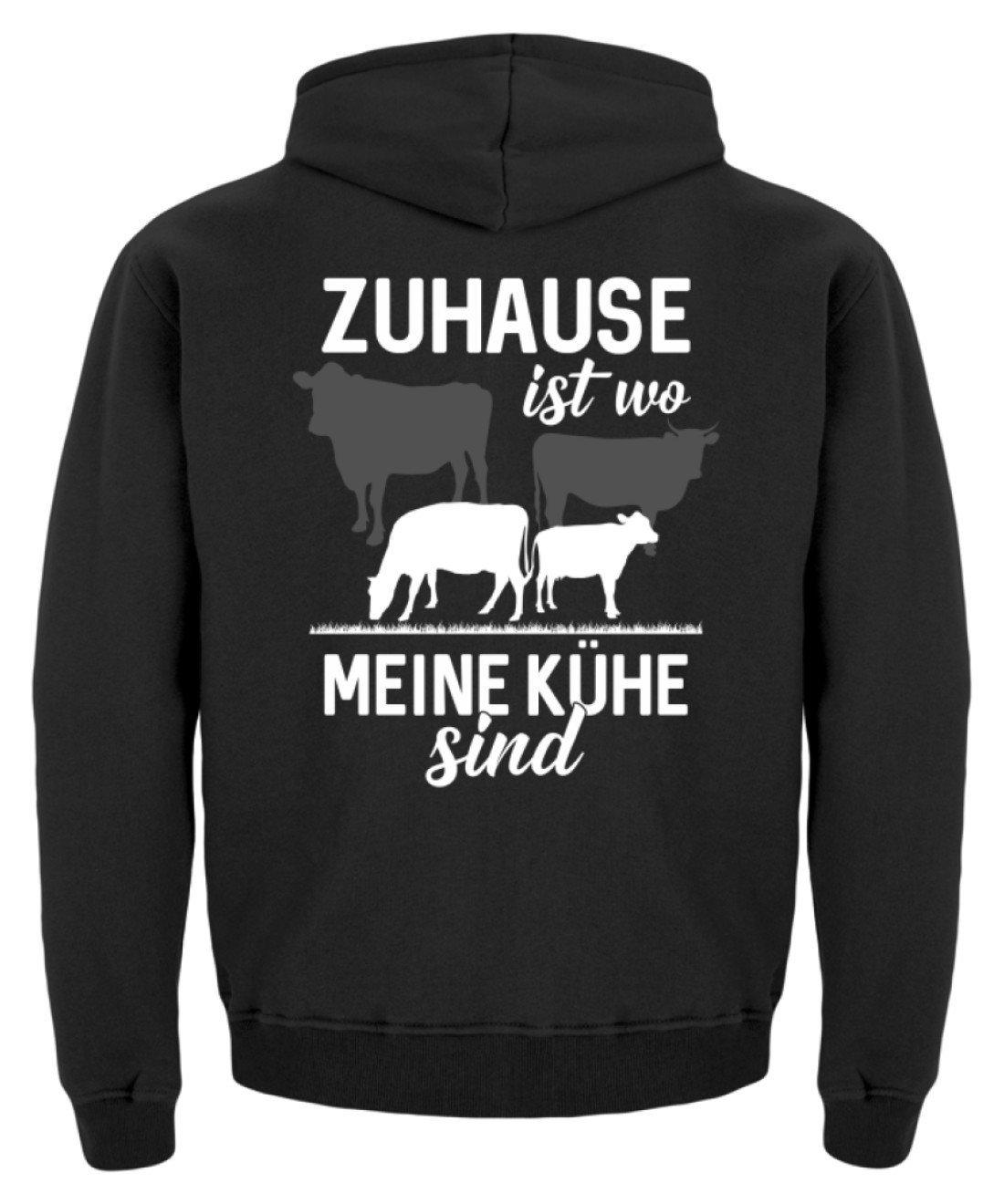Zuhause ist wo meine Kühe sind (Rückenprint) · Kinder Kapuzenpullover Hoodie-Kinder Hoodie-Agrarstarz