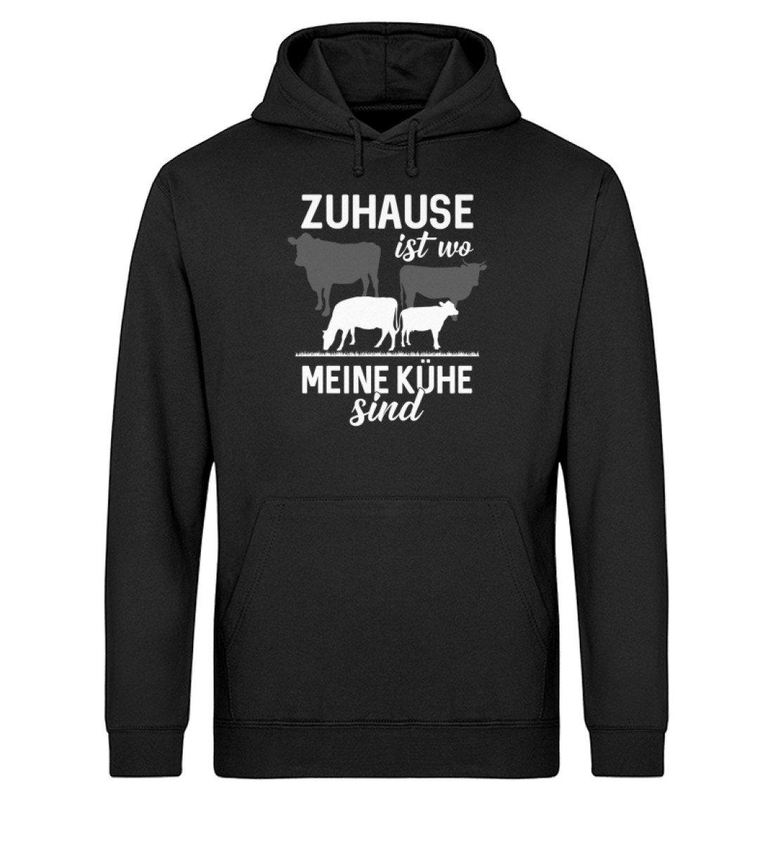 Zuhause ist wo meine Kühe sind · Unisex Organic Hoodie-Drummer Hoodie ST/ST-Black-XS-Agrarstarz