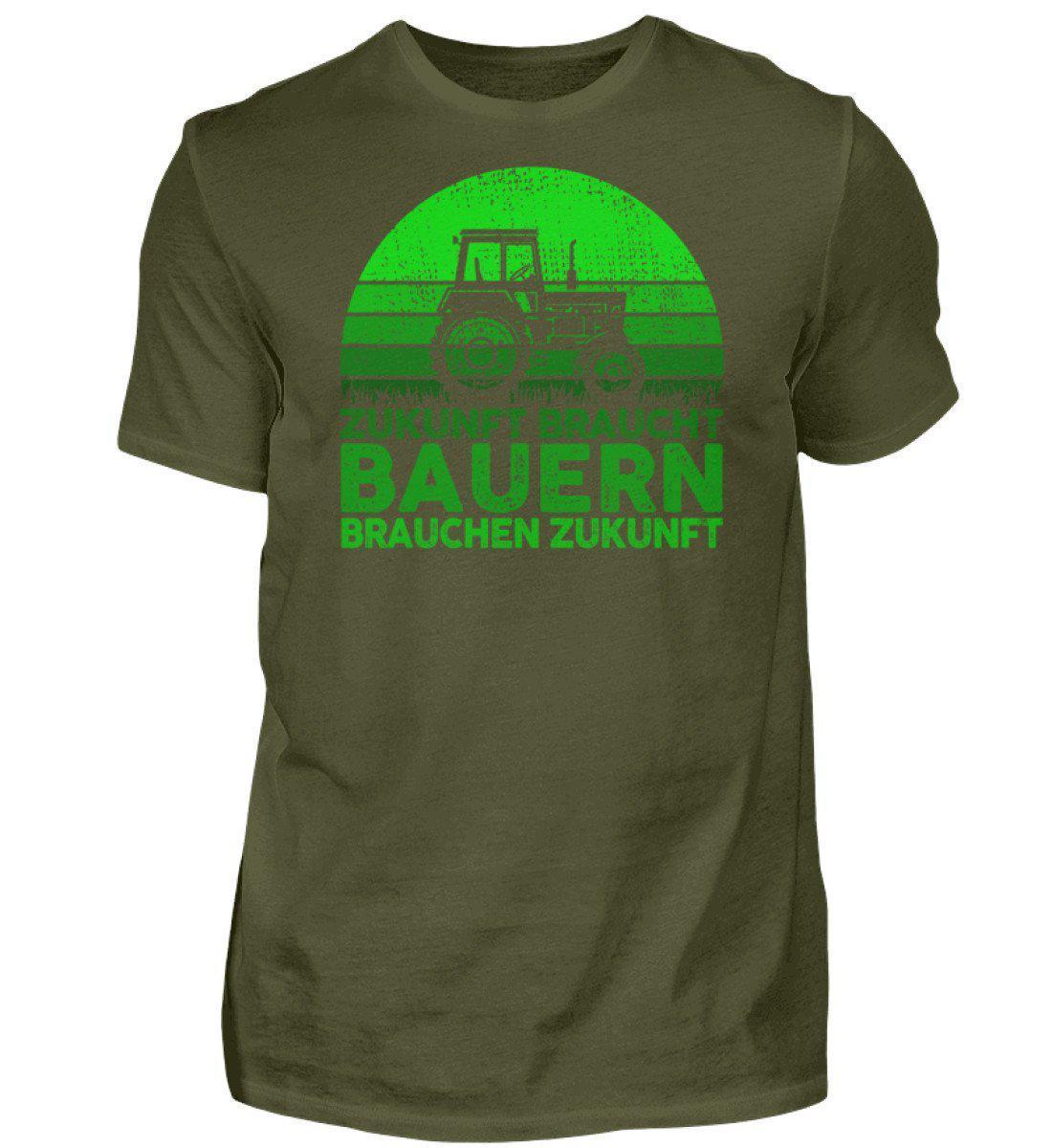 Zukunft braucht Bauern · Herren T-Shirt-Herren Basic T-Shirt-Urban Khaki-S-Agrarstarz