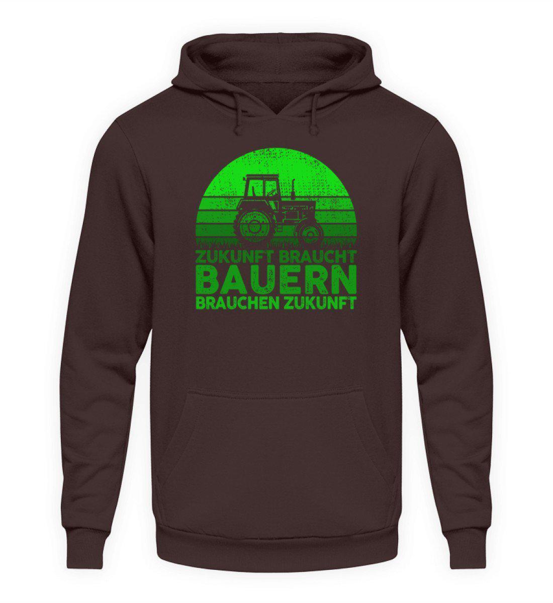 Zukunft braucht Bauern · Unisex Kapuzenpullover Hoodie-Unisex Hoodie-Hot Chocolate-L-Agrarstarz