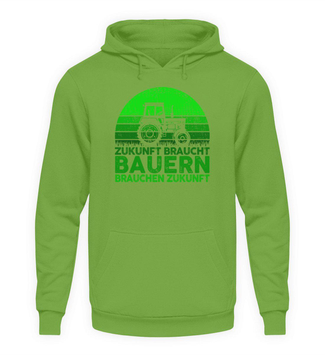 Zukunft braucht Bauern · Unisex Kapuzenpullover Hoodie-Unisex Hoodie-LimeGreen-L-Agrarstarz