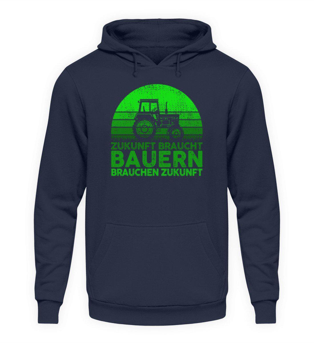 Zukunft braucht Bauern · Unisex Kapuzenpullover Hoodie-Unisex Hoodie-Oxford Navy-L-Agrarstarz