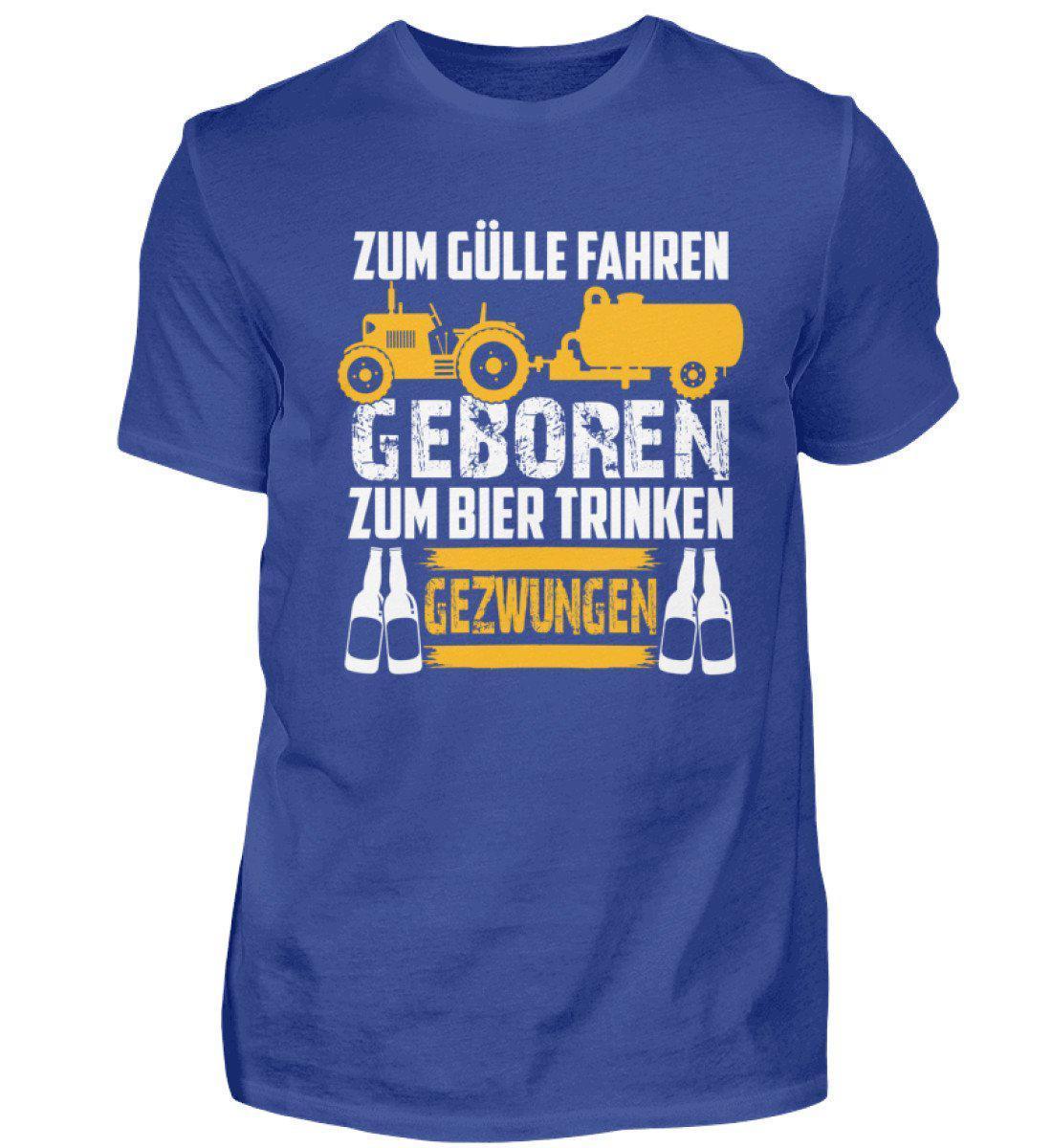 Zum Gülle fahren geboren · Herren T-Shirt-Herren Basic T-Shirt-Royal Blue-S-Agrarstarz