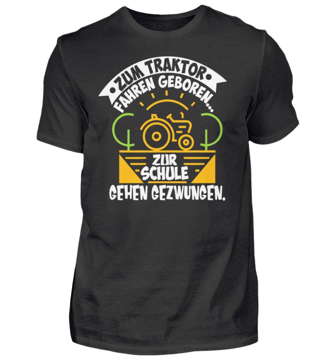 Zum Traktor fahren geboren · Herren T-Shirt-Herren Basic T-Shirt-Black-S-Agrarstarz
