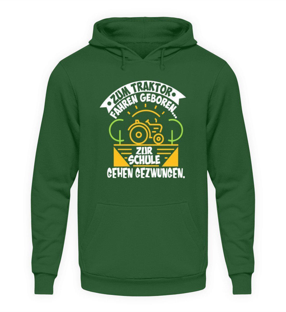 Zum Traktor fahren geboren · Unisex Kapuzenpullover Hoodie-Unisex Hoodie-Bottle Green-L-Agrarstarz