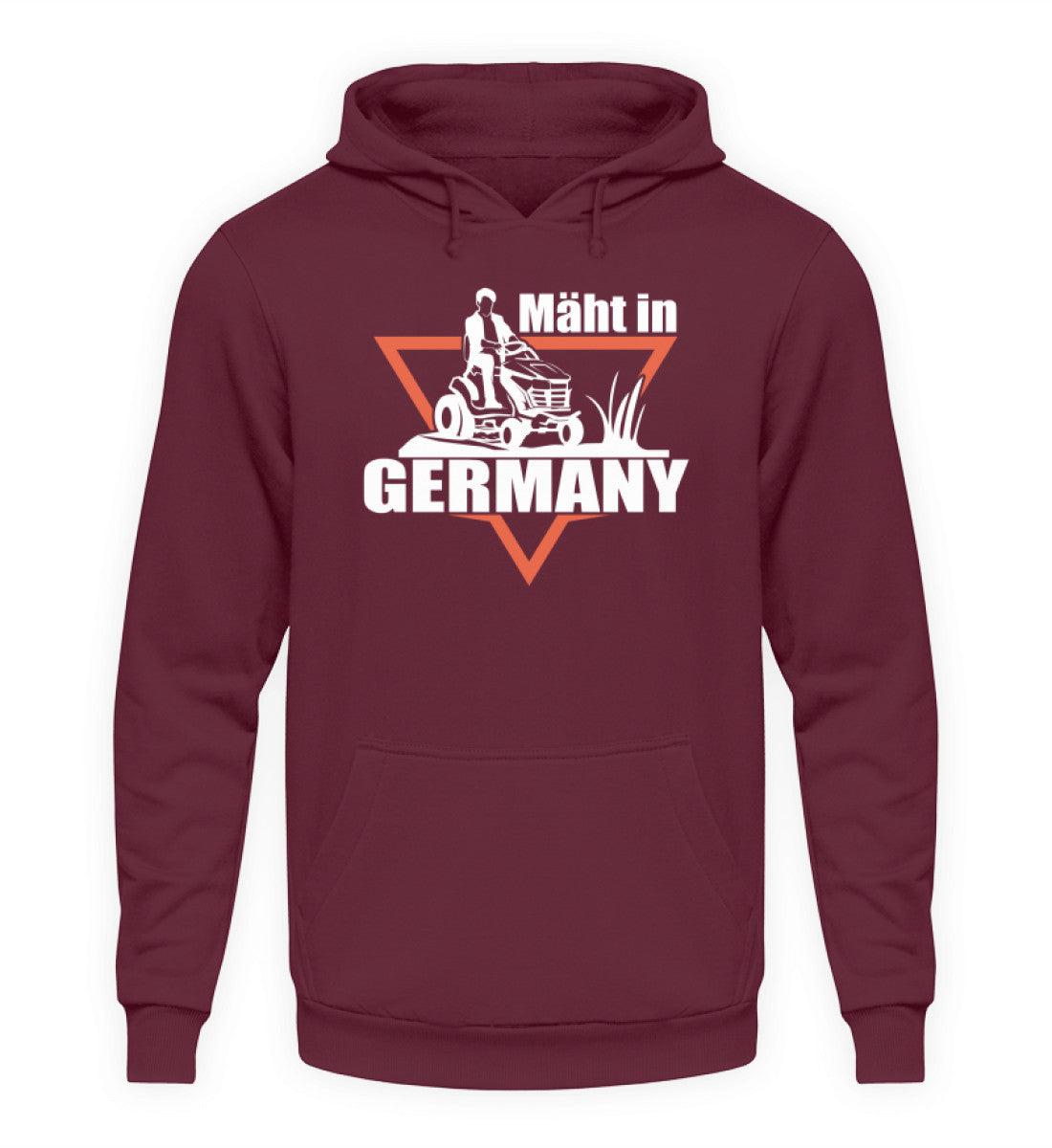 mäht in Germany Traktor · Unisex Kapuzenpullover Hoodie-Unisex Hoodie-Burgundy-XS-Agrarstarz
