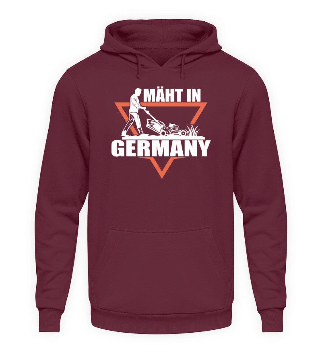 mäht in Germany · Unisex Kapuzenpullover Hoodie-Unisex Hoodie-Burgundy-XS-Agrarstarz