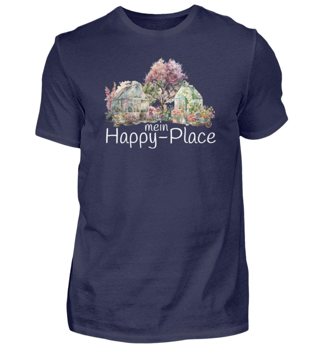 mein Happy Place · Herren T-Shirt-Herren Basic T-Shirt-Navy-S-Agrarstarz