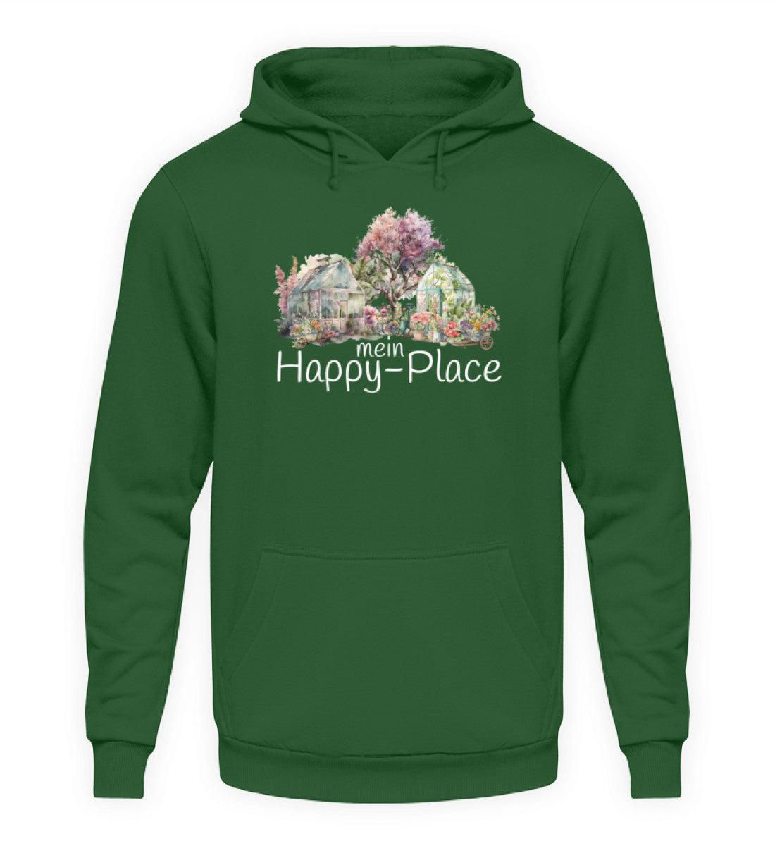 mein Happy Place · Unisex Kapuzenpullover Hoodie-Unisex Hoodie-Bottle Green-XS-Agrarstarz