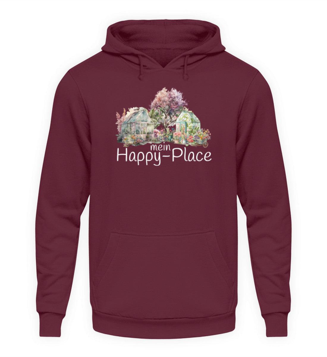 mein Happy Place · Unisex Kapuzenpullover Hoodie-Unisex Hoodie-Burgundy-XS-Agrarstarz