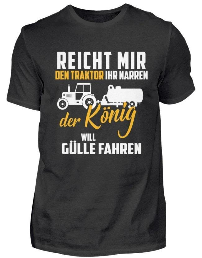 Der König will Gülle fahren · Herren T-Shirt-Herren Basic T-Shirt SD-Agrarstarz