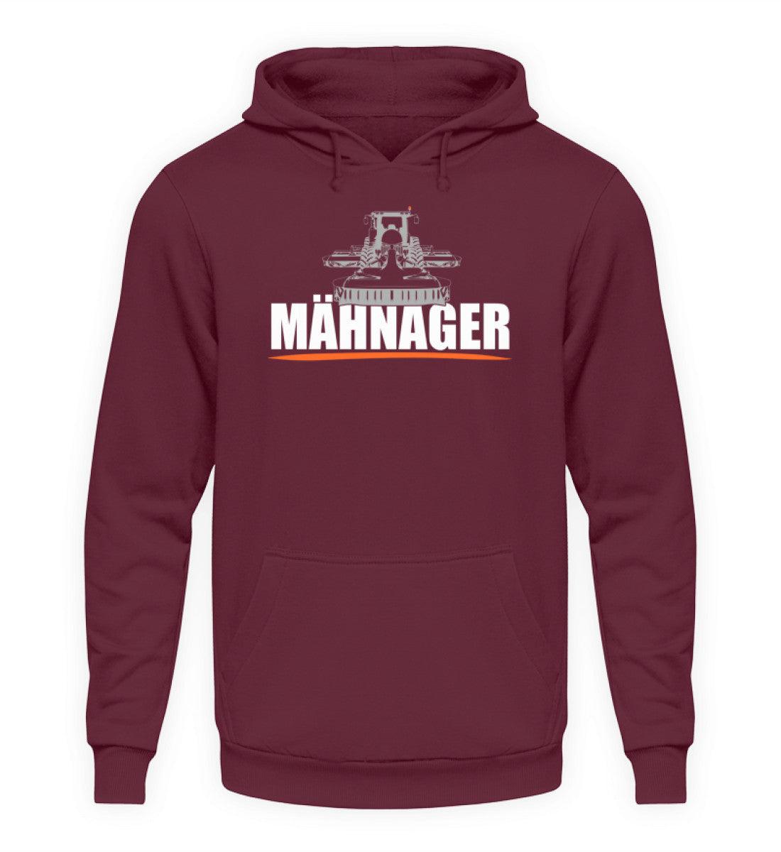 Mähnager Butterfly Traktor · Unisex Kapuzenpullover Hoodie-Unisex Hoodie-Burgundy-XS-Agrarstarz