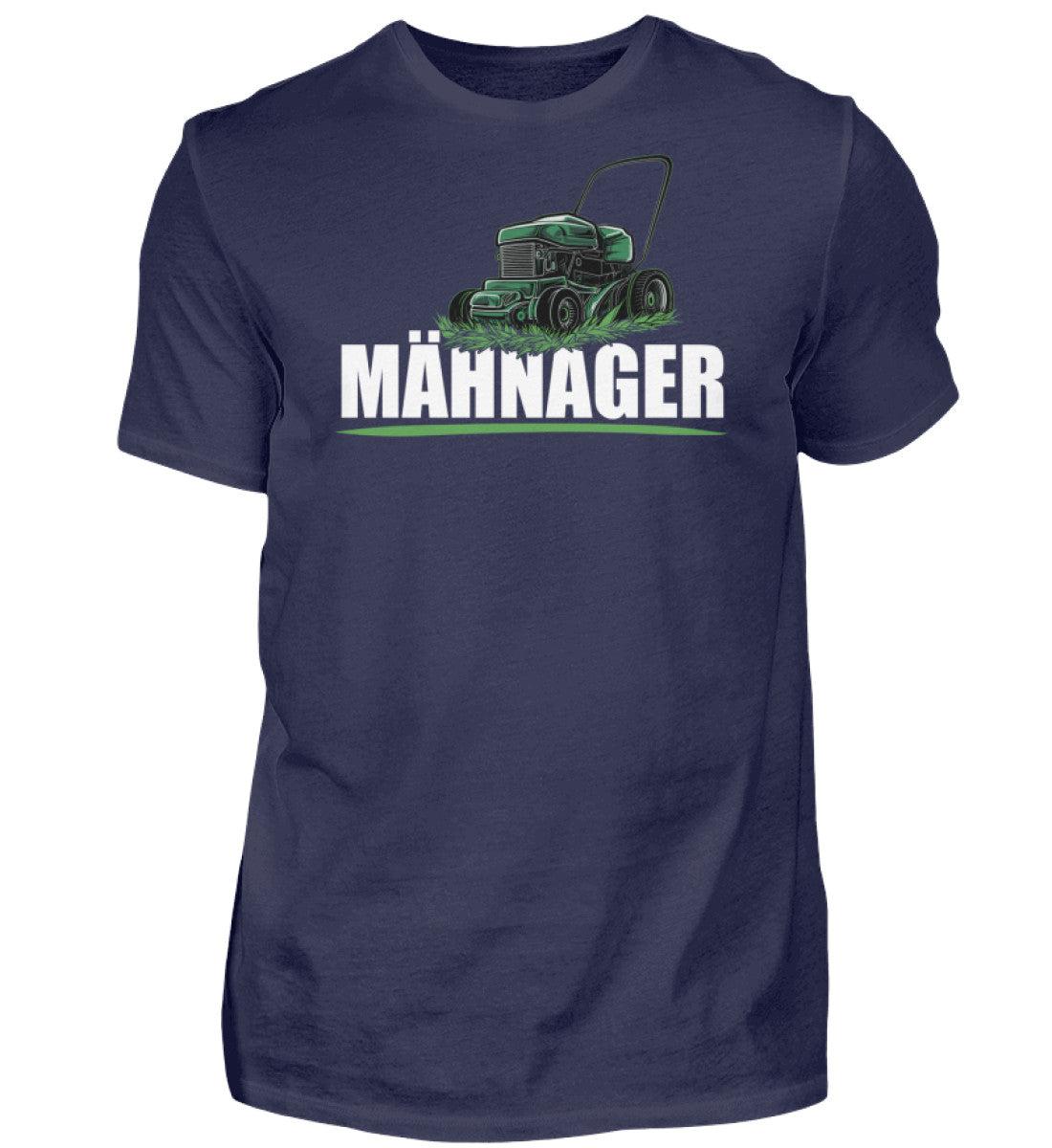 Mähnager Rasenmäher · Herren T-Shirt-Herren Basic T-Shirt-Navy-S-Agrarstarz