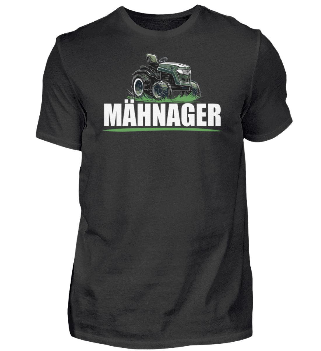 Mähnager Rasenmäher Traktor · Herren T-Shirt-Herren Basic T-Shirt-Black-XS-Agrarstarz