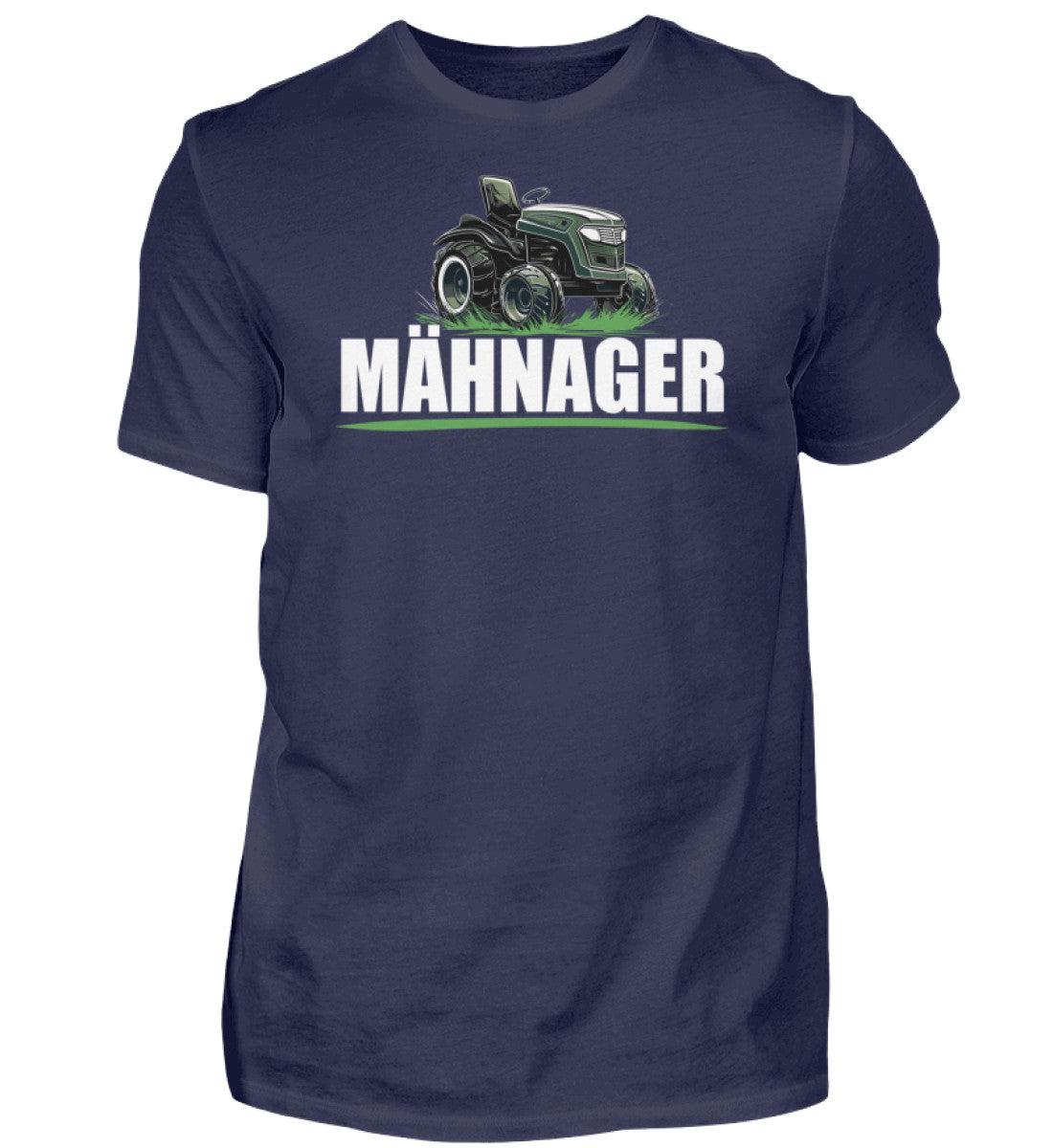 Mähnager Rasenmäher Traktor · Herren T-Shirt-Herren Basic T-Shirt-Navy-S-Agrarstarz