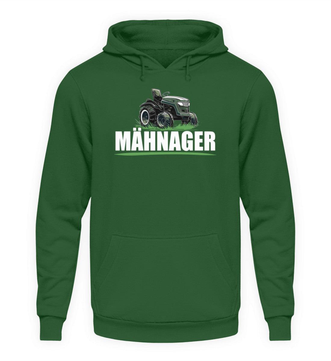 Mähnager Rasenmäher Traktor · Unisex Kapuzenpullover Hoodie-Unisex Hoodie-Bottle Green-XS-Agrarstarz