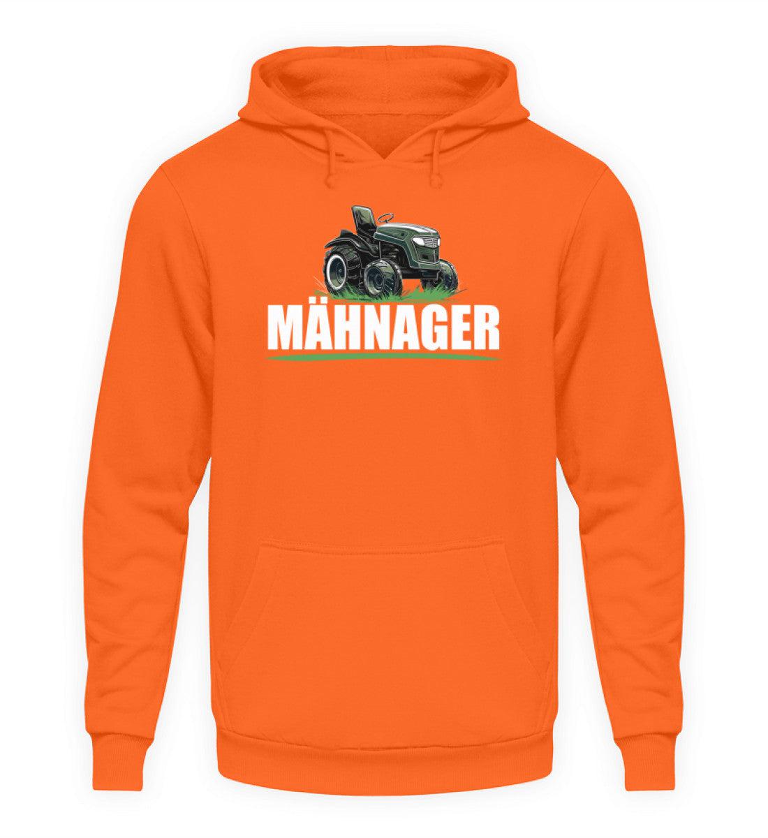 Mähnager Rasenmäher Traktor · Unisex Kapuzenpullover Hoodie-Unisex Hoodie-Orange Crush-S-Agrarstarz