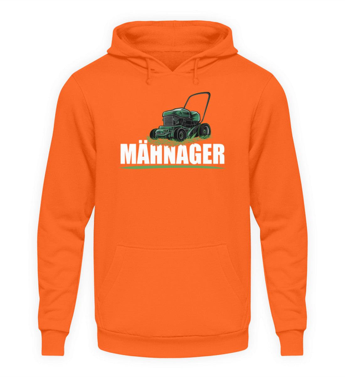 Mähnager Rasenmäher · Unisex Kapuzenpullover Hoodie-Unisex Hoodie-Orange Crush-S-Agrarstarz