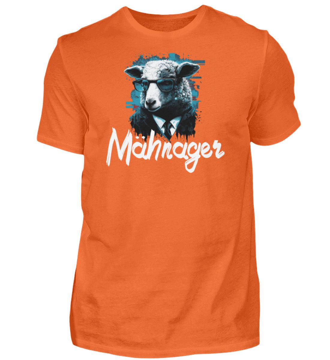 Mähnager Schaf · Herren T-Shirt-Herren Basic T-Shirt-Orange Crush-S-Agrarstarz