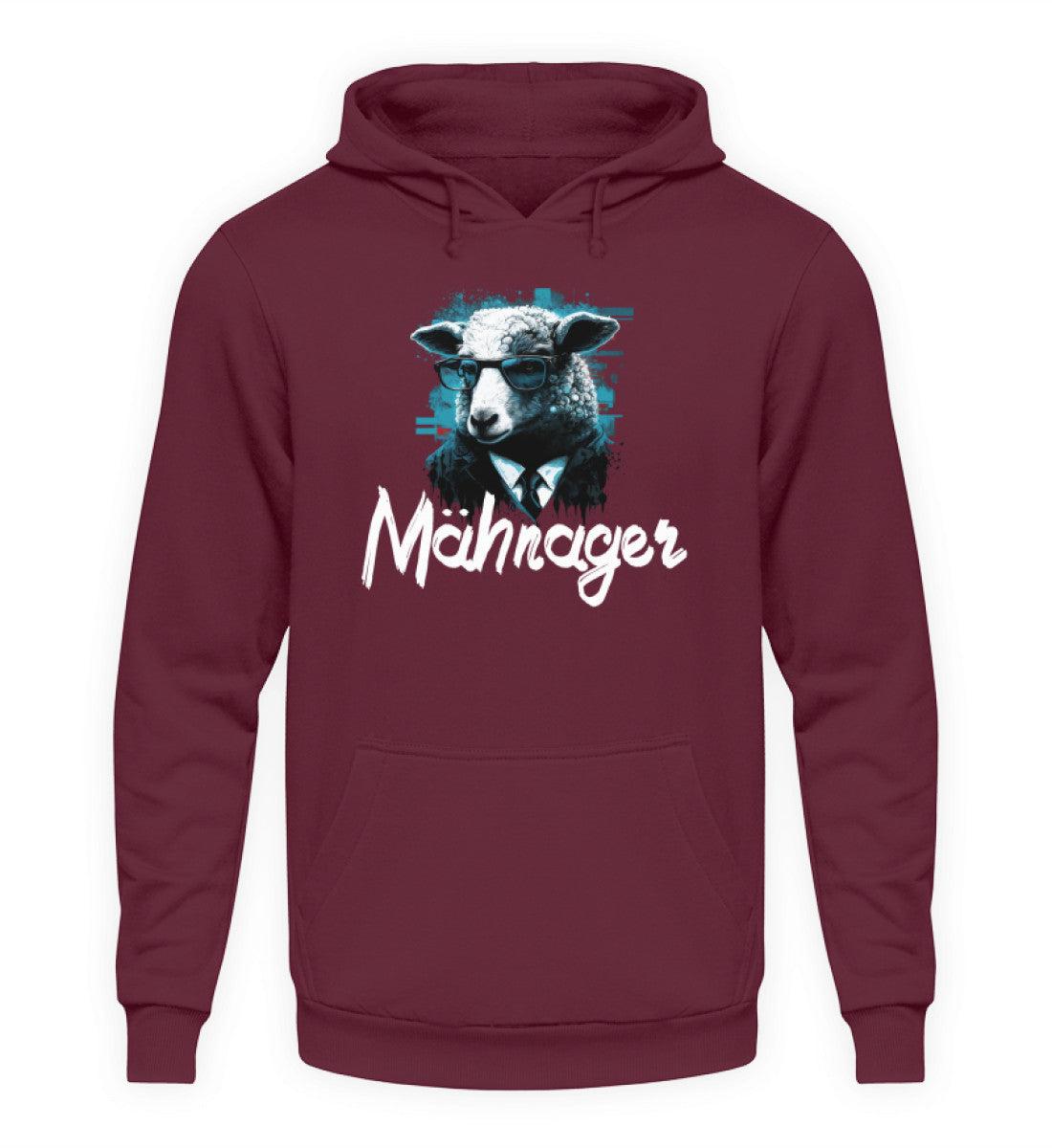 Mähnager Schaf · Unisex Kapuzenpullover Hoodie-Unisex Hoodie-Burgundy-XS-Agrarstarz