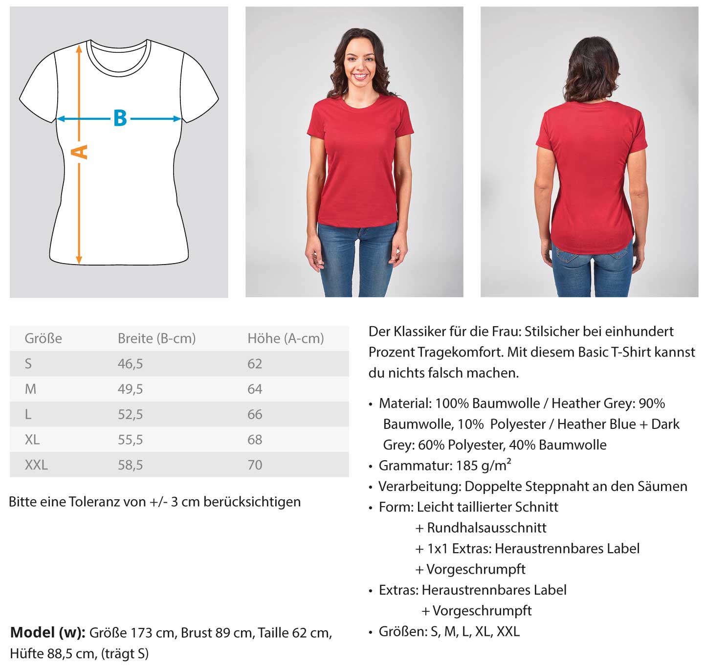 Mähnagerin Butterfly Traktor · Damen T-Shirt-Damen Basic T-Shirt-Agrarstarz