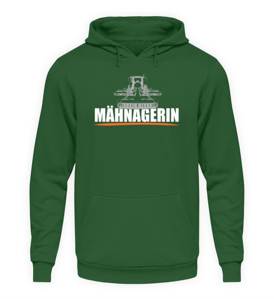 Mähnagerin Butterfly Traktor · Unisex Kapuzenpullover Hoodie-Unisex Hoodie-Bottle Green-XS-Agrarstarz