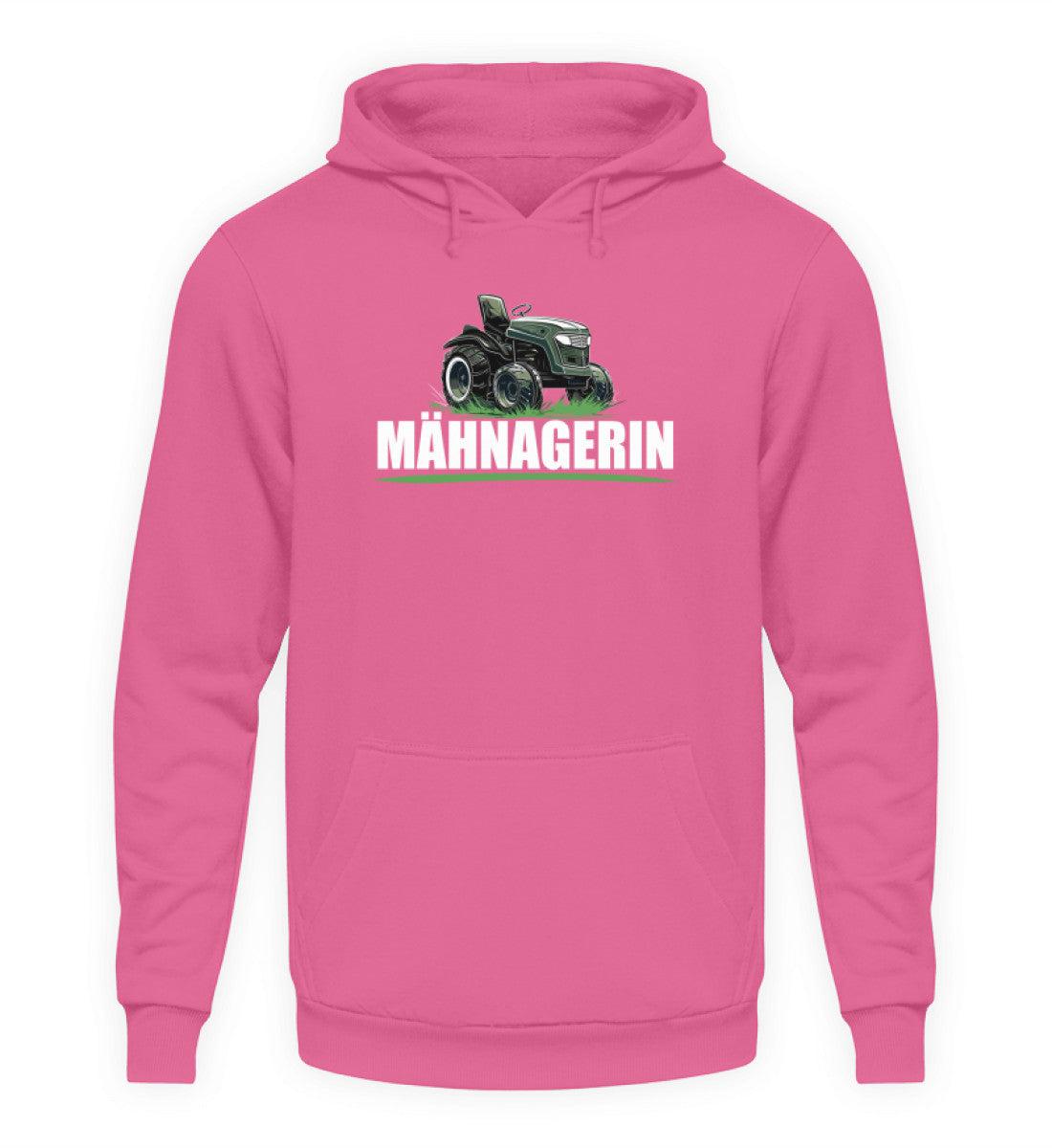 Mähnagerin Rasenmäher Traktor · Unisex Kapuzenpullover Hoodie-Unisex Hoodie-Candyfloss Pink-S-Agrarstarz