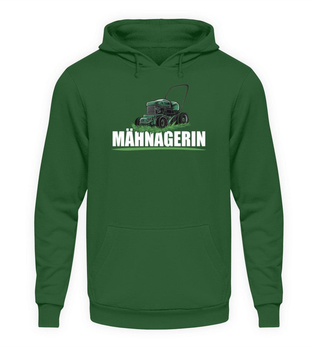 Mähnagerin Rasenmäher · Unisex Kapuzenpullover Hoodie-Unisex Hoodie-Bottle Green-XS-Agrarstarz