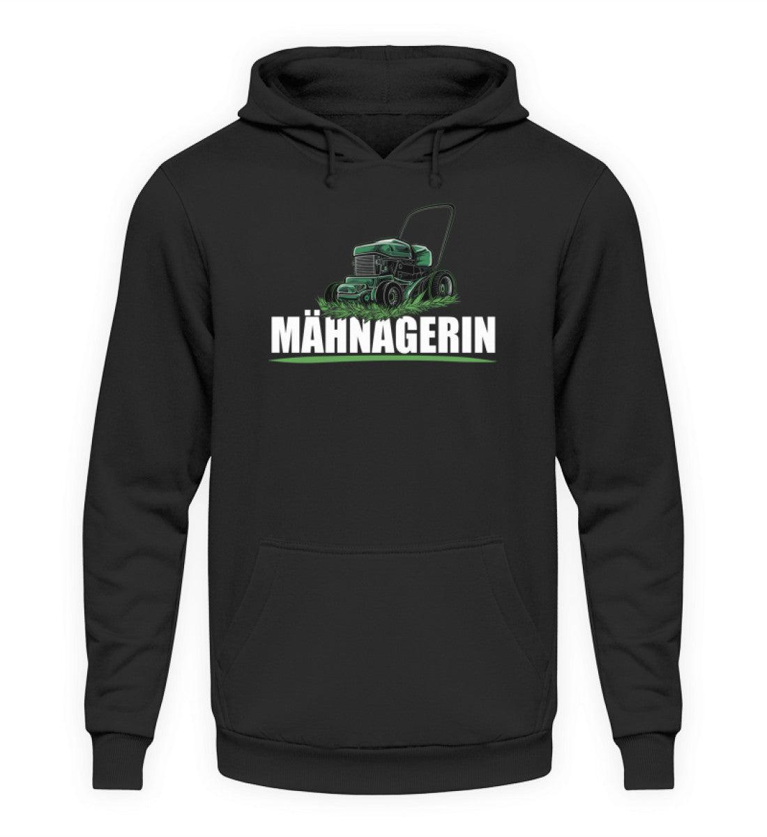 Mähnagerin Rasenmäher · Unisex Kapuzenpullover Hoodie-Unisex Hoodie-Deep Black-XS-Agrarstarz